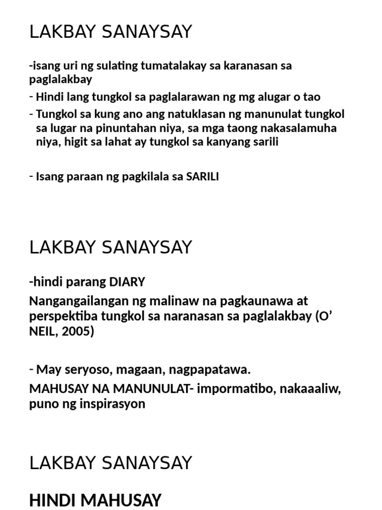 Lakbay | PDF