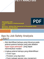 Job SAFETY Analysis Workshop - 2010