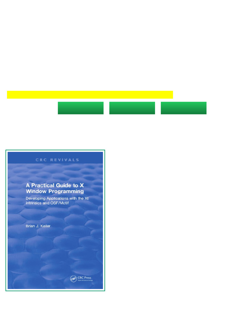 (Ebook) A Practical Guide To X Window Programming : Developing ...