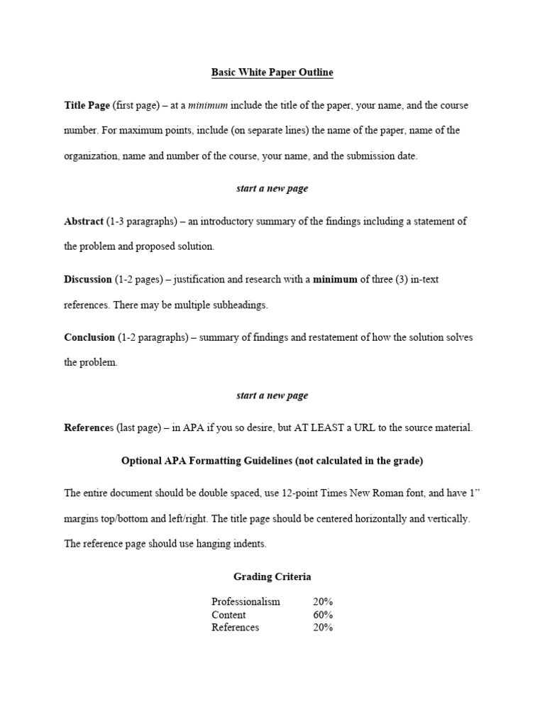 Essential White Paper Structure Guide | PDF | Cloud Computing ...