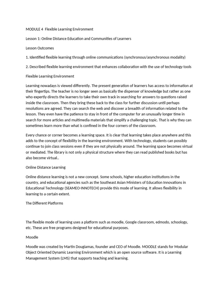 Module 4 Flexi-Wps Office | PDF | Social Networking Service | Moodle