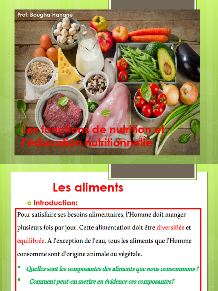 Nutrition : Aliments composés et simples | PDF | Nourritures | Lait