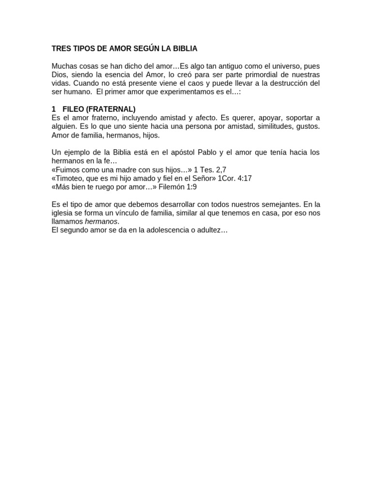 422802446-Tres-Tipos-de-Amor-Segun-La-Biblia | PDF | Amor | Espiritualidad