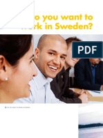Do You Want To Work in Sweden?