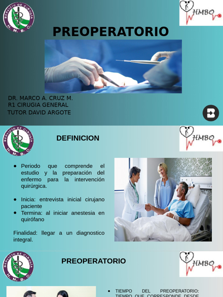Guía Completa del Preoperatorio Quirúrgico | PDF | Cirugía ...