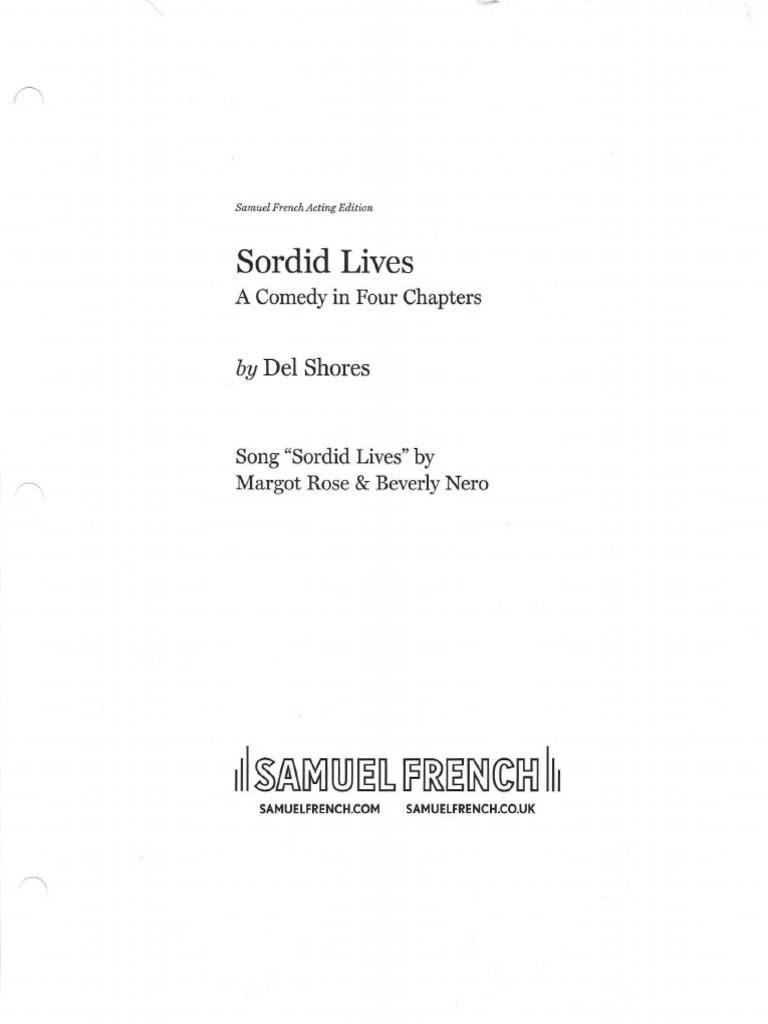 Sordid Lives: A Southern Comedy | PDF