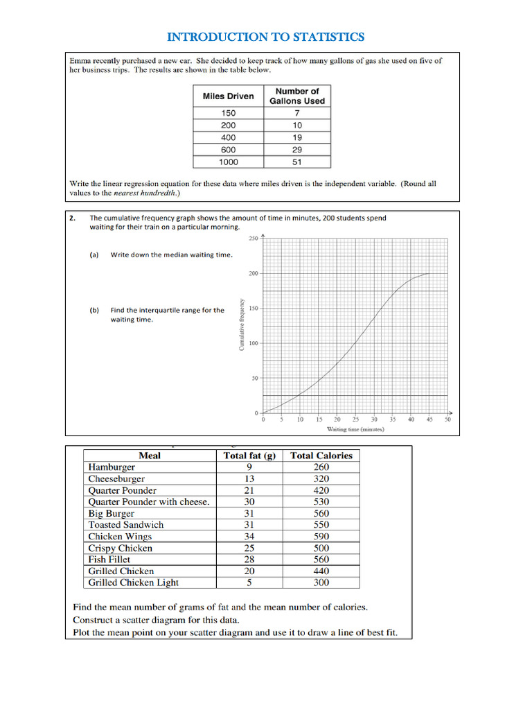 Fa_introduction to Statistics | PDF