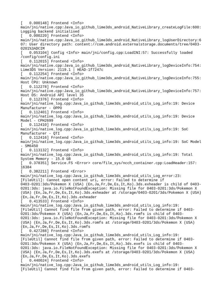 Lime3DS Android Logging Report | PDF | Computer Architecture | Computing