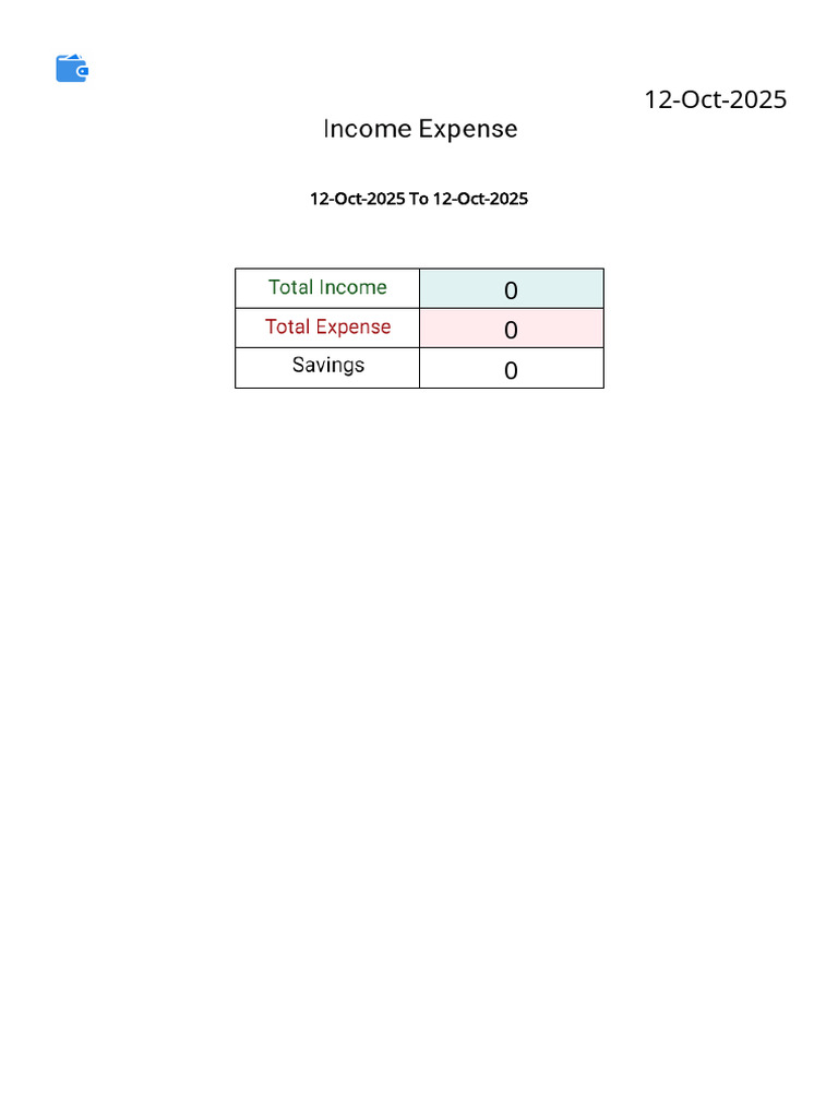 Incomeexpense 12 Oct 2025 | PDF