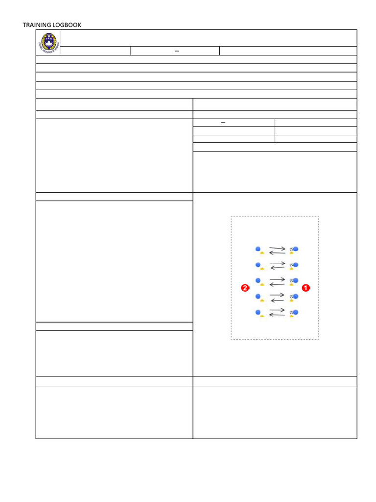 Logbook Training - 20-11-2025 - Passing and First Touch 2 | PDF