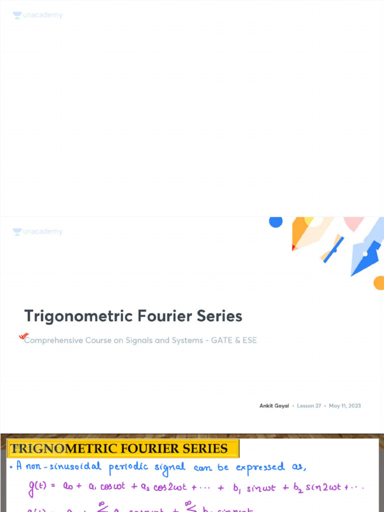 Trigonometric Fourier Series With Anno | PDF