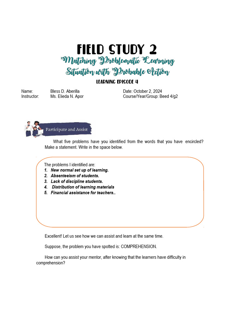 Identifying Classroom Learning Issues | PDF | Learning | Teachers