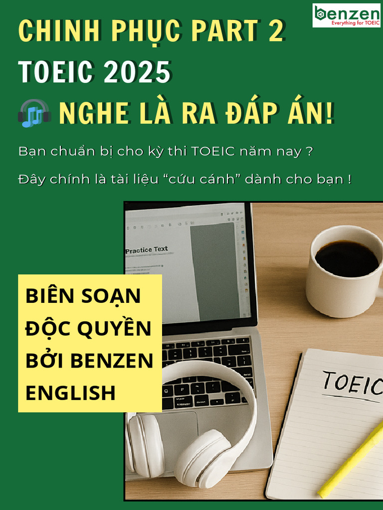 Chinh PH C Part 2 Toeic 2025 - Nghe Là Ra Đáp Án | PDF