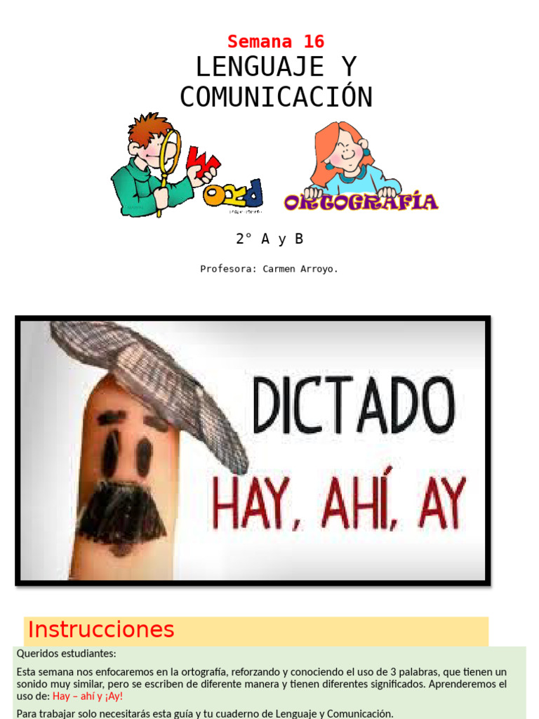 Uso correcto de hay, ahí y ay | PDF