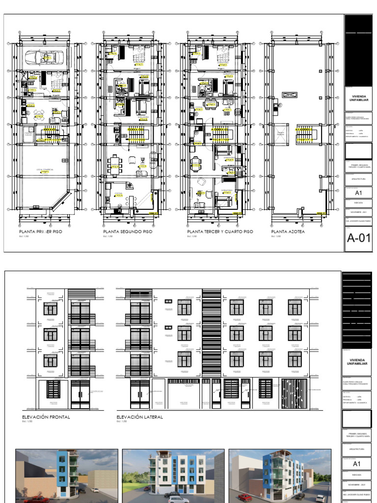 Proyecto de Vivienda Unifamiliar en Jaén | PDF