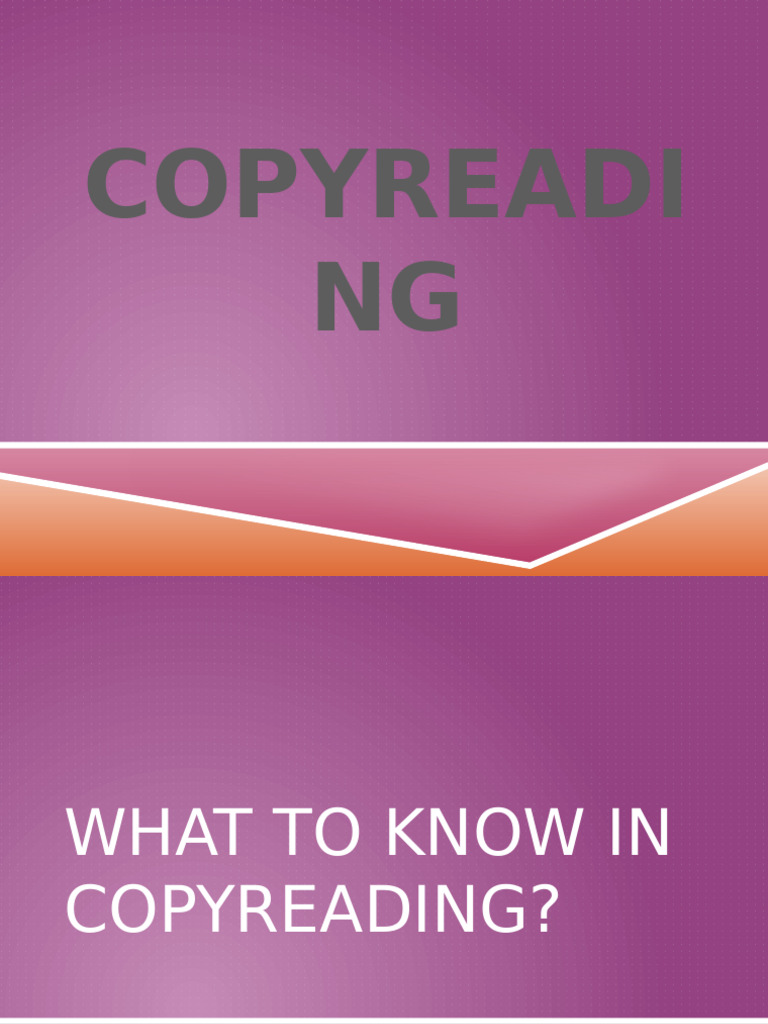 Essential Guide to Copyreading Skills | PDF | Copy Editing | Writing