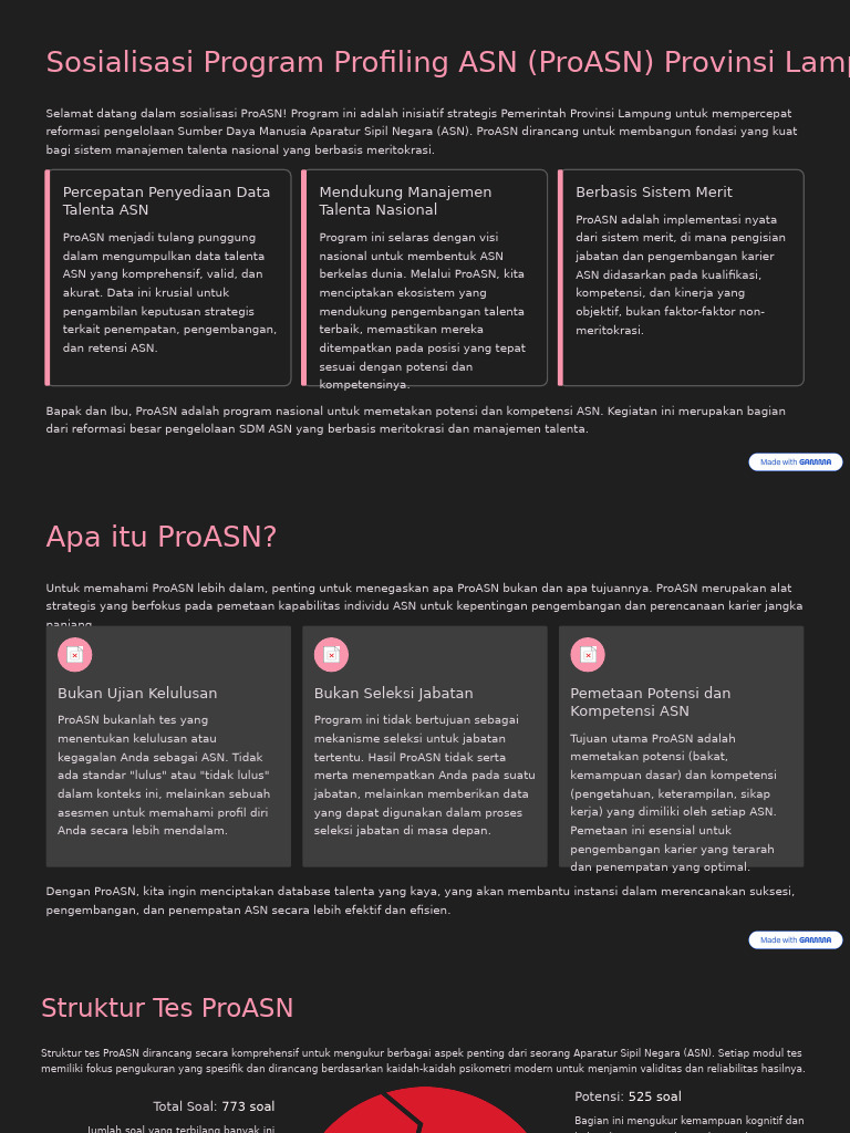 Bahan Sosialisasi Pro Asn Era | PDF