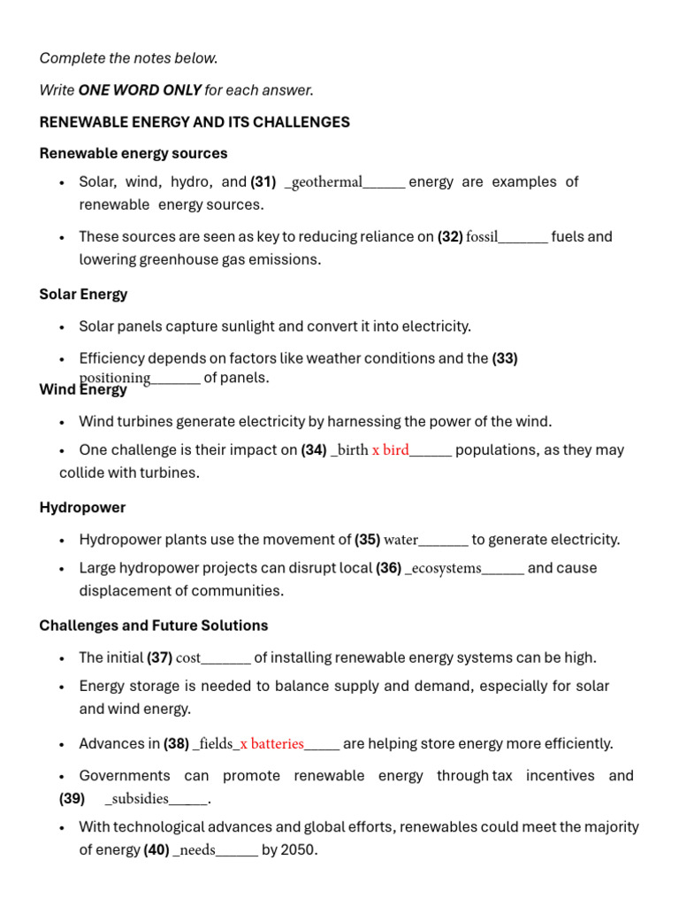 Part 4 Further Practice | PDF | Renewable Energy | Wind Power