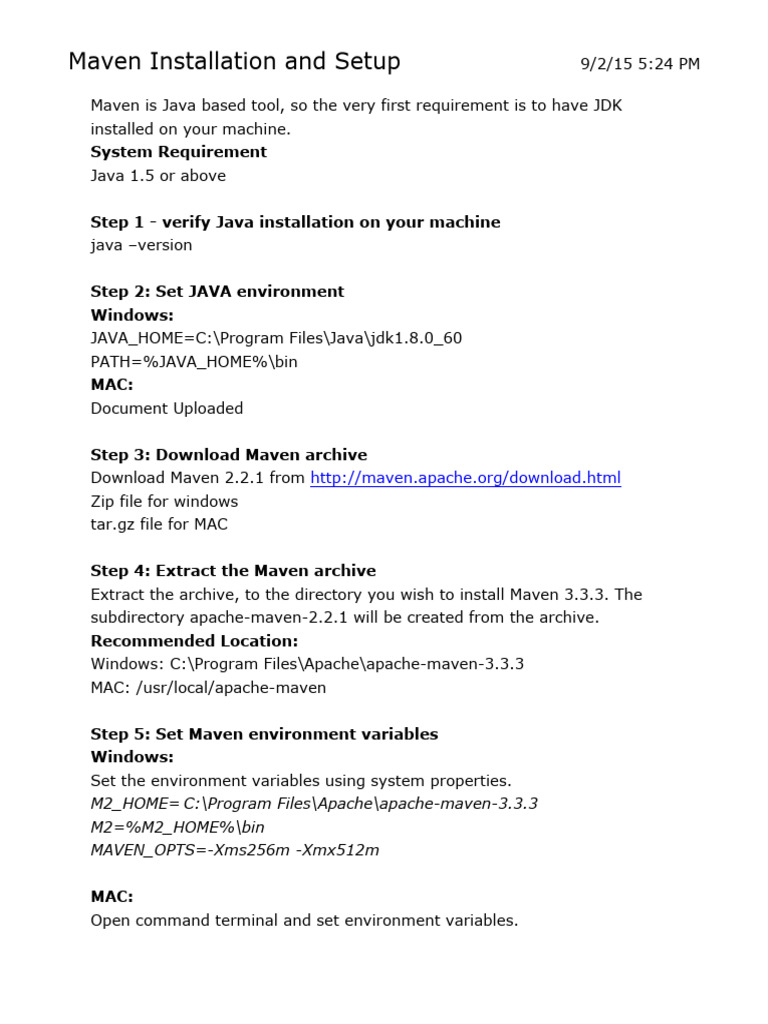 3.2 2-Maven Setup PDF | PDF