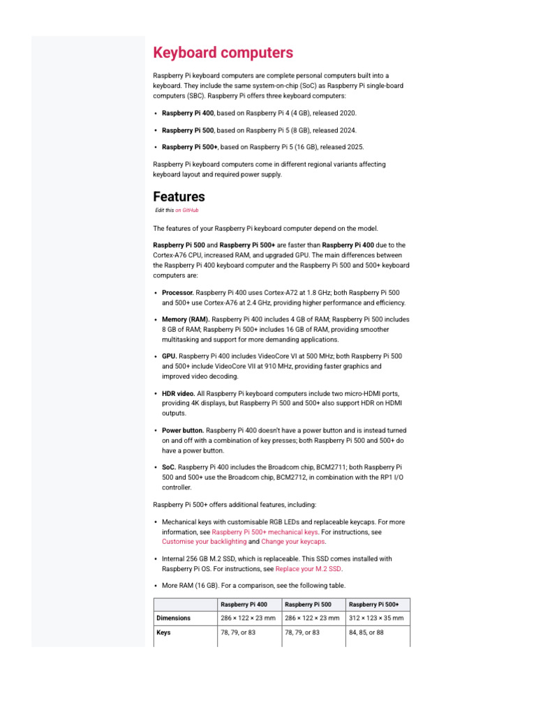Keyboard Computers - Raspberry Pi Documentation | PDF | Raspberry Pi ...