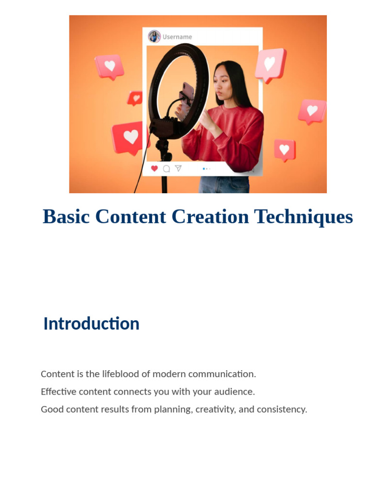 Basic Content Techniques | PDF