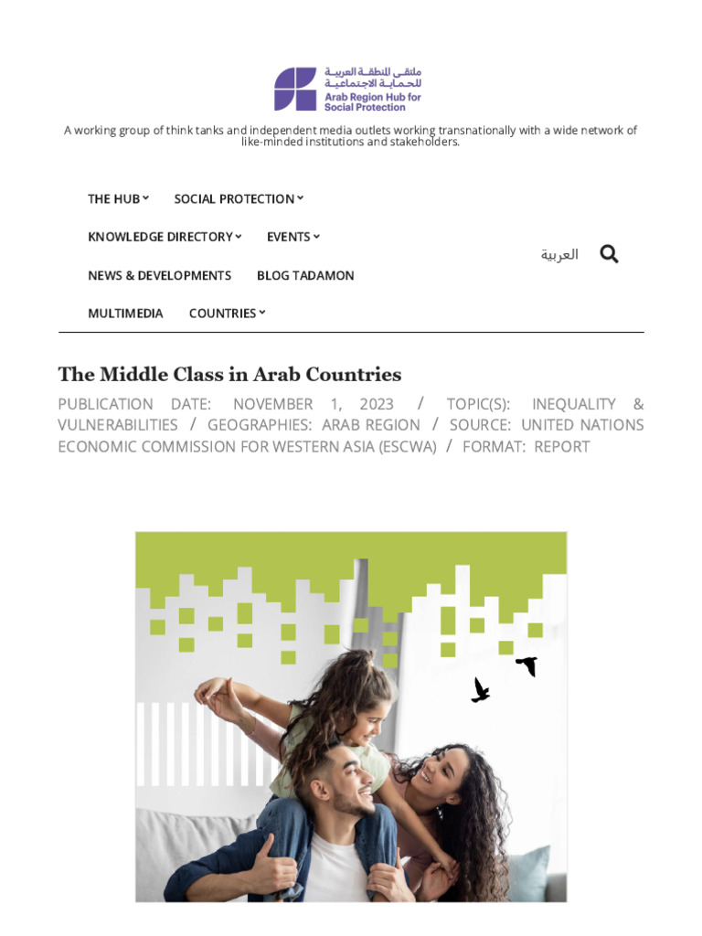 Middle Class Dynamics in Arab Countries | PDF