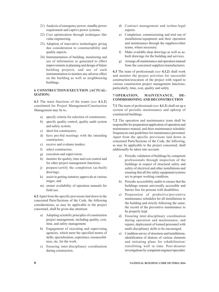National Building Code of India 2016 Overview | PDF | Concrete ...