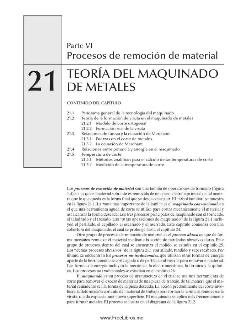 LECTURA - LIBRO - Fundamentos de Manufactura - Mikell Groover CAP 21 ...