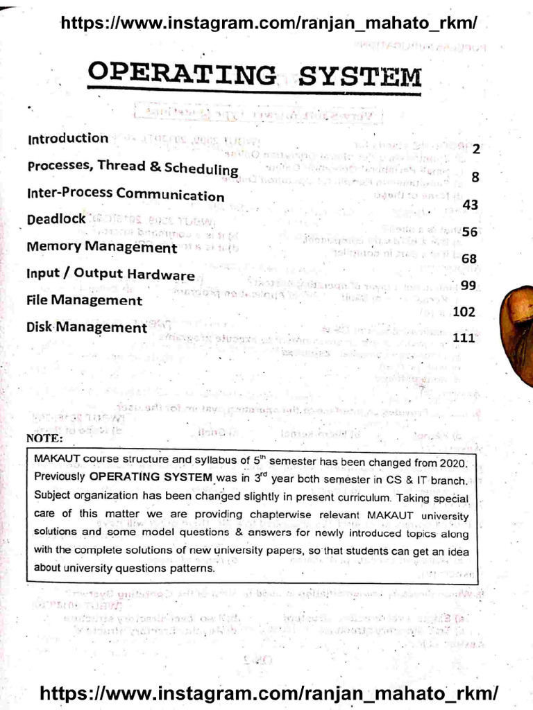 Operating System 2024 | PDF