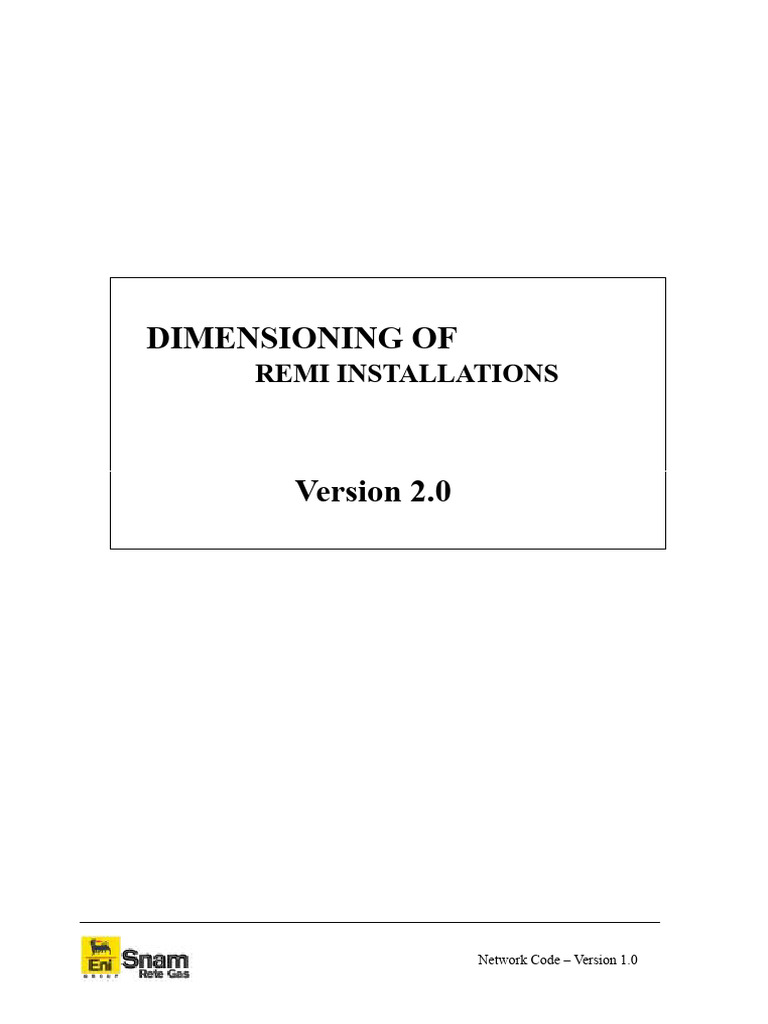 REMI System Design and Dimensioning Guide | PDF | Valve | Gases