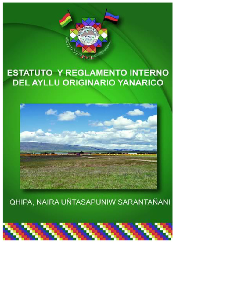 Statuta Ayllu Originario Yanarico | PDF