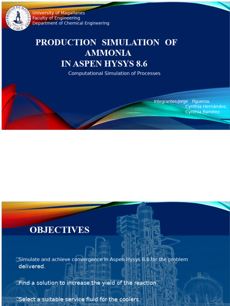 Ammonia Production Simulation in Aspen HYSYS | PDF | Mole (Unit) | Ammonia