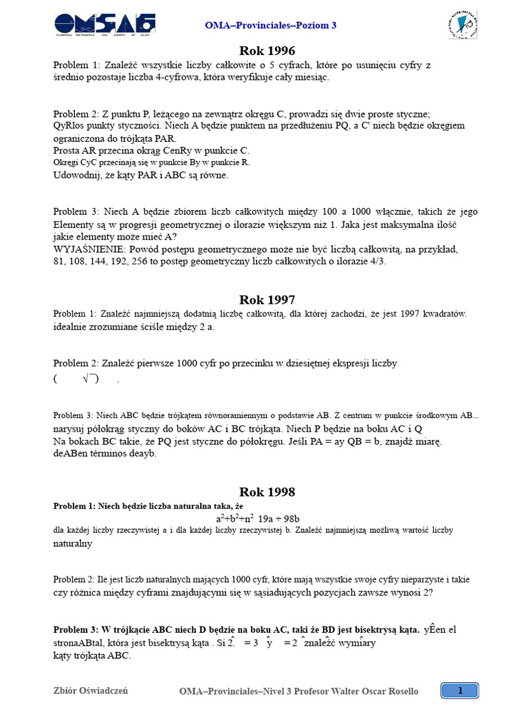 Problemy Oma | PDF