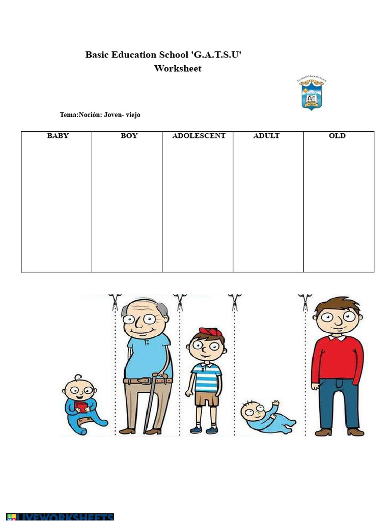 Week 17 Old Year Young Old Worksheet | PDF