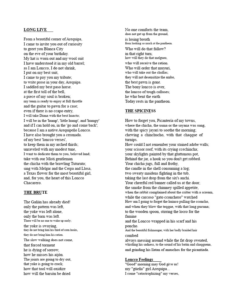 Long Poems | PDF