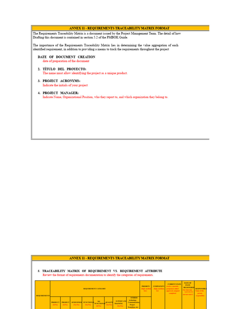 Requirements Traceability Matrix Template | PDF | Matrix (Mathematics)