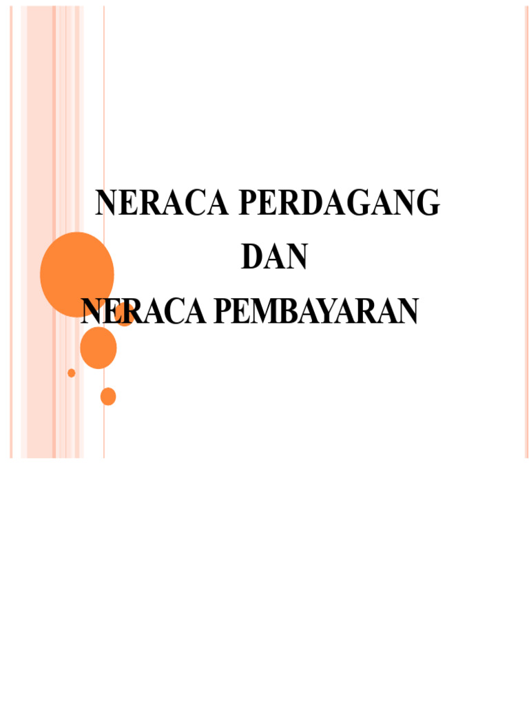 Neraca Perdagangan dan Pembayaran BOP | PDF