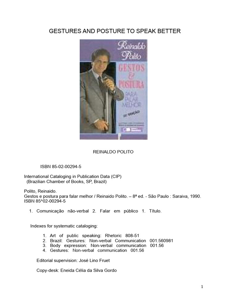 Improve Public Speaking with Gestures | PDF | Gesture | Communication