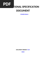 Creating FSD for SAP Projects | PDF