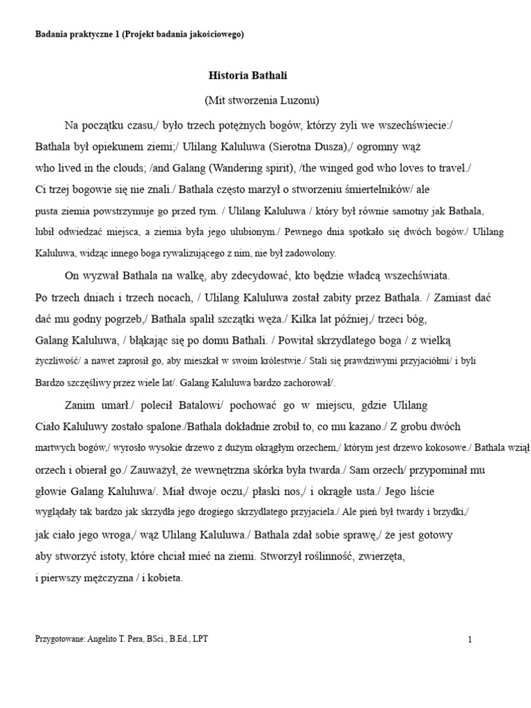 Historia Bathali | PDF