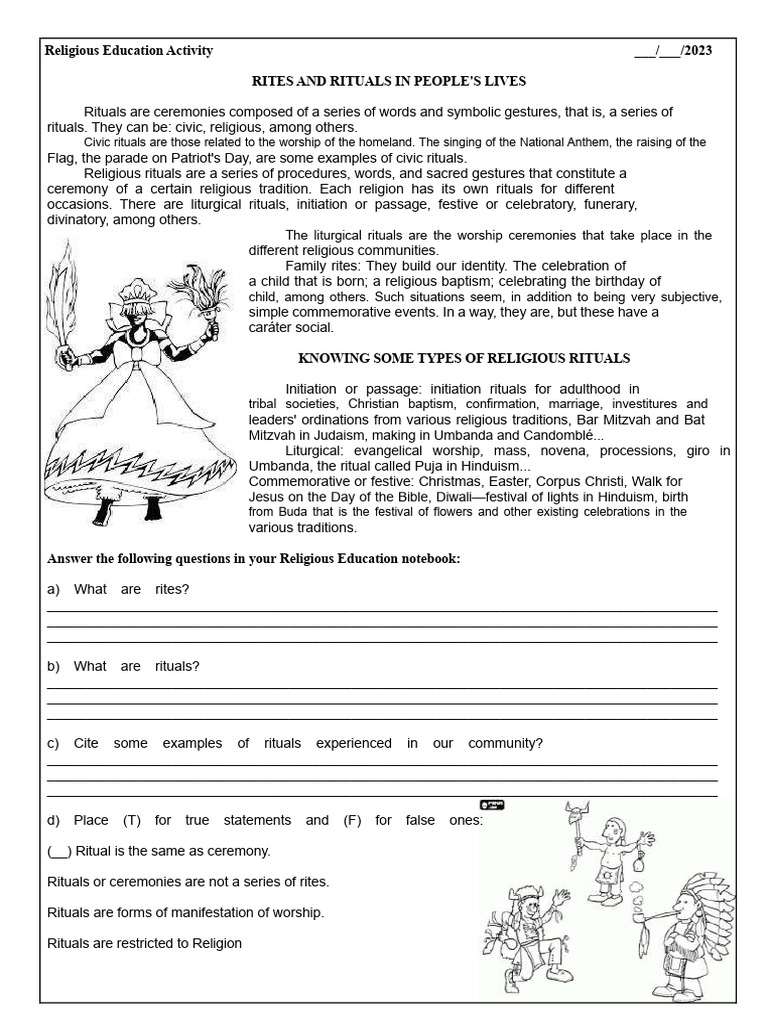 Understanding Rites and Rituals | PDF | Rituals | Worship