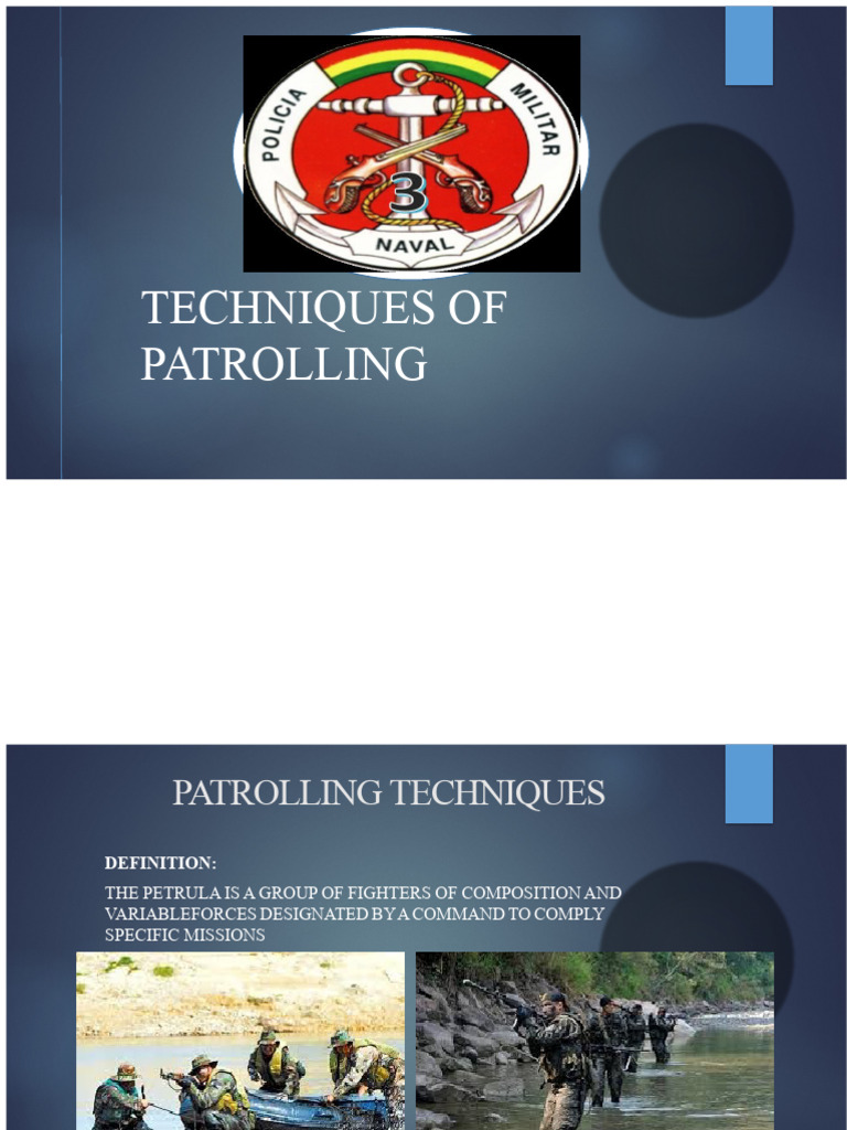 View of Patrolling Techniques | PDF