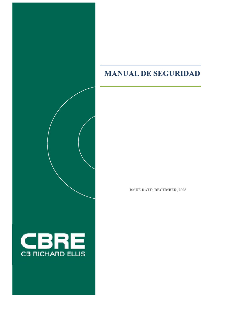Manual de Seguridad (CBRE) | PDF | ruido | Salario