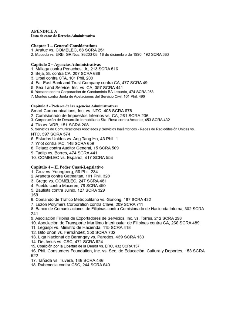 Casos de Derecho Administrativo en Filipinas | PDF | Justicia | Crimen ...