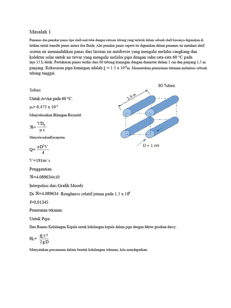 Analisis Penukar Panas Shell-and-Tube | PDF