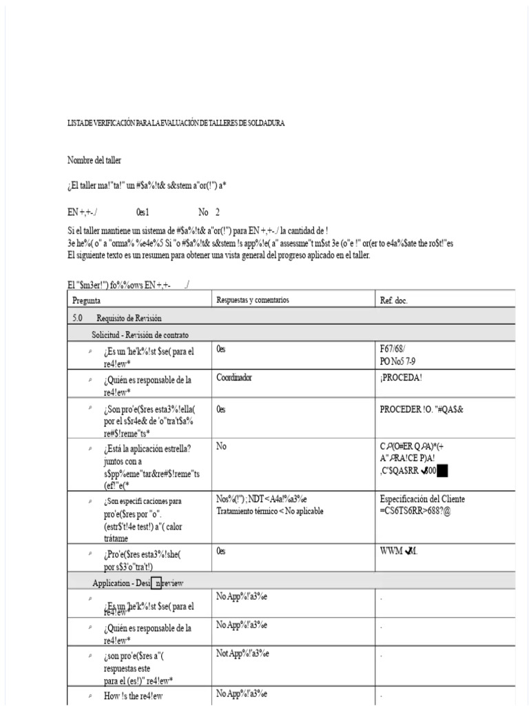 Lista de Verificación Del PDF Iso 3834 2 Comprimir | PDF | Calefacción ...