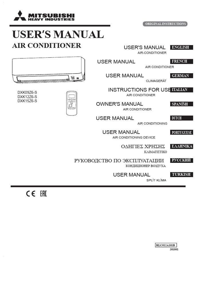 Air Conditioner User Manual Guide | PDF | Air Conditioning