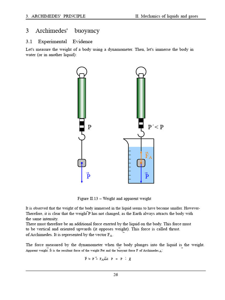 Archimedes' Buoyancy | PDF | Buoyancy | Mechanics