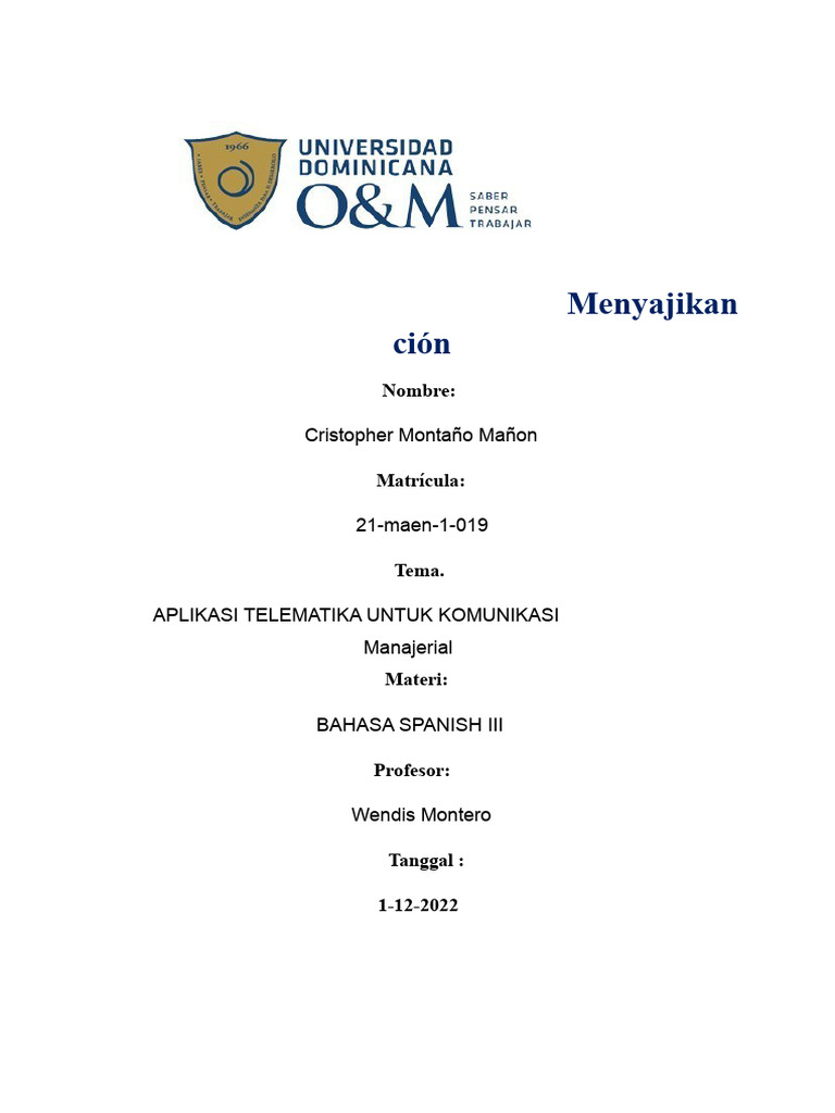 Telematika dalam Komunikasi Manajerial | PDF