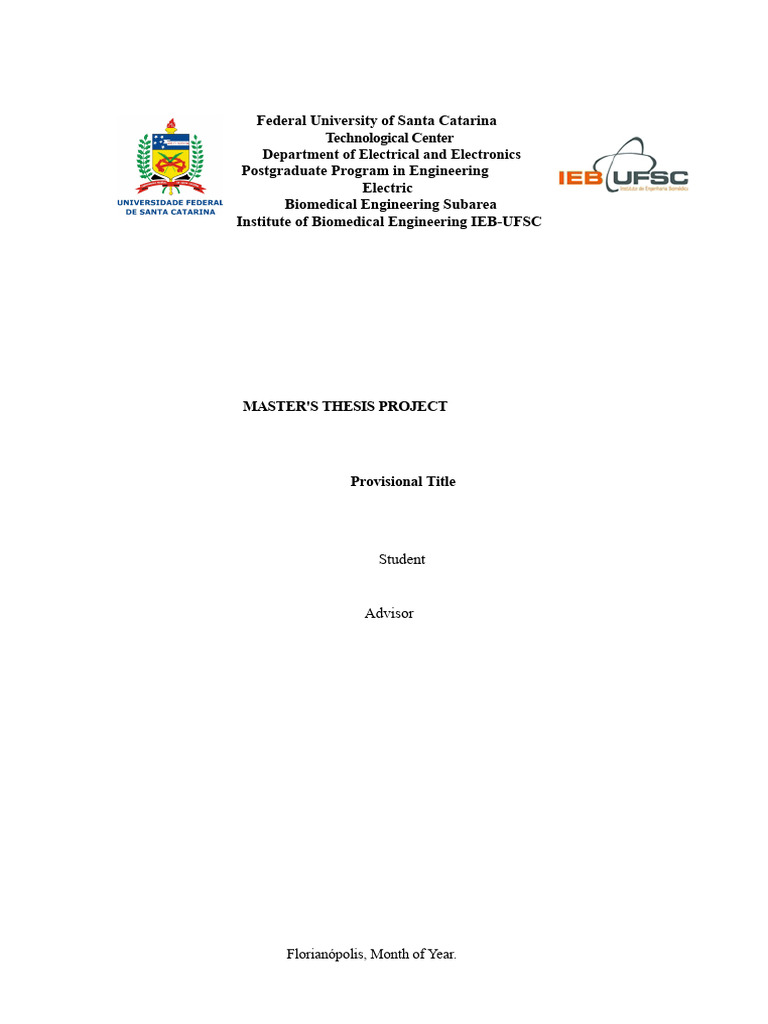 Master's Thesis Project Guidelines | PDF | Methodology | Science